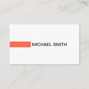 Carte De Visite Tomate moderne élégant professionnel blanc clair