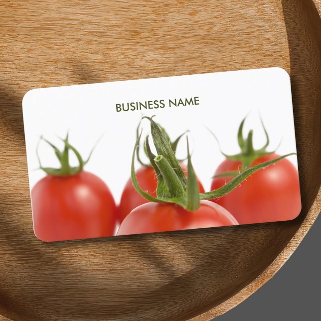 Carte De Visite Tomates d'épicerie de fermier élégants uniques (Créateur téléchargé)