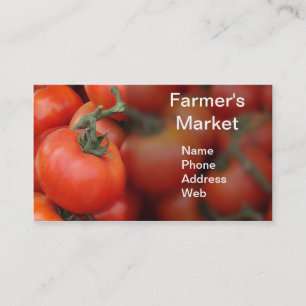 Carte De Visite Tomates rouges lumineuses de jardin