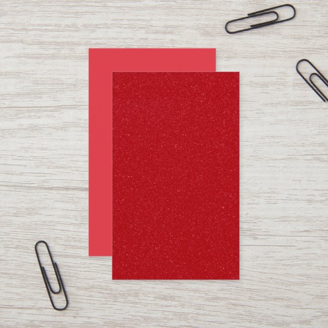 Carte de visite Tomato-Red Duo, Matte - Personnali (Devant/Arrière en situation)