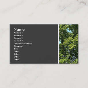 Carte De Visite Ton texture (Arbres)