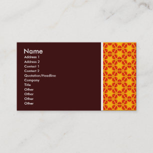 Carte De Visite Ton texture - Terrazzo 06 - Brown foncé
