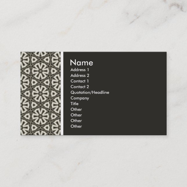 Carte De Visite Ton texture - Terrazzo (201F1B) (Devant)