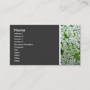 Carte De Visite Tonalité texturale (Persil de vache)