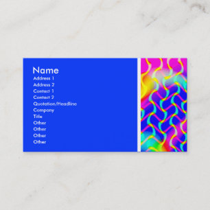 Carte De Visite Tonalité Texture (Belles Vagues) - Bleu II