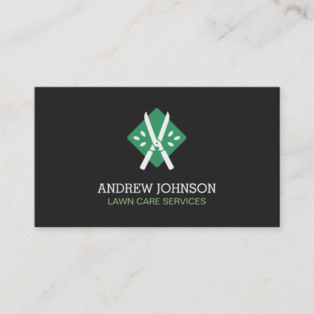 Carte de visite tondeuse à haie logo tonte de pelo (Devant)