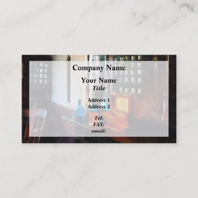 Carte De Visite Tonique de cheveux et tasses de rasage (Devant)