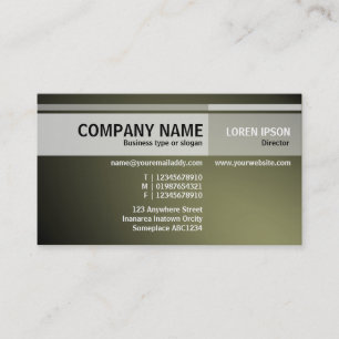 Carte De Visite Tons alternés - Illuminé - Kaki
