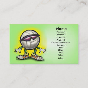 Carte De Visite Tons de volleyball