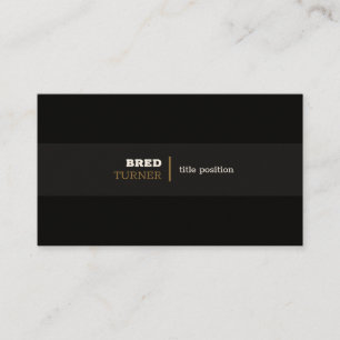 Carte De Visite Tons noirs