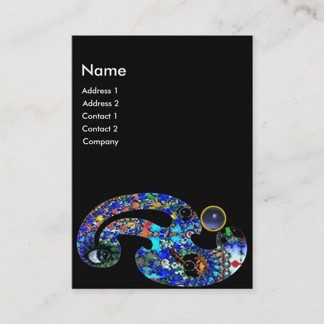 Carte De Visite TOPAZ EPHÉMÉRAL Beauté, Salon, Spa, Artiste maquil (Devant)