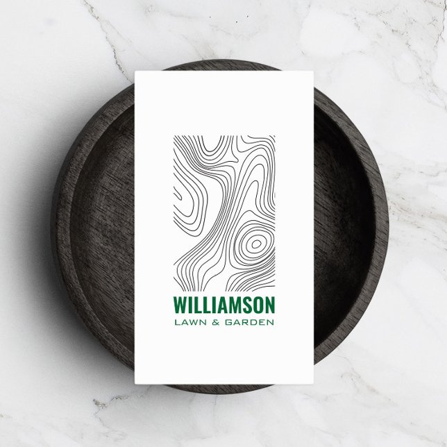 Carte De Visite Topographie moderne Aménagement paysager Garde de  (Créateur téléchargé)