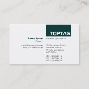 Carte De Visite TopTag v2 - Vert foncé