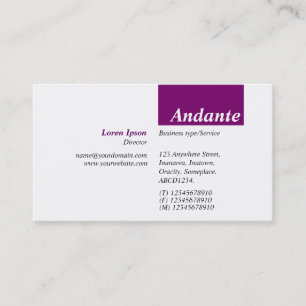 Carte De Visite TopTag v3 - Prune