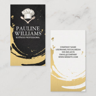 Carte De Visite Toque   Outils de cuisine   Culinaire