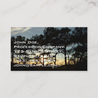 Carte De Visite Torrey Pine Sunset II Californie Paysage