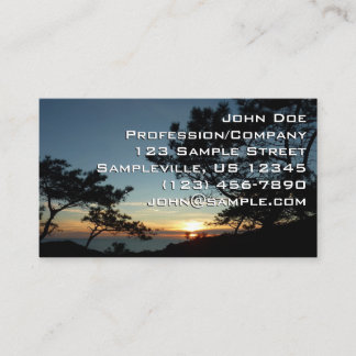 Carte De Visite Torrey Pine Sunset III Paysage californien