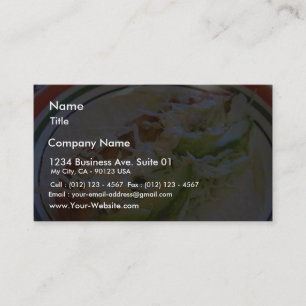 Carte De Visite Tortillas de chou de nourriture de tacos de