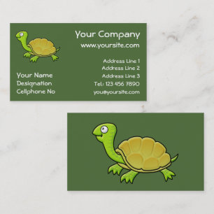 Carte De Visite Tortue caricaturale