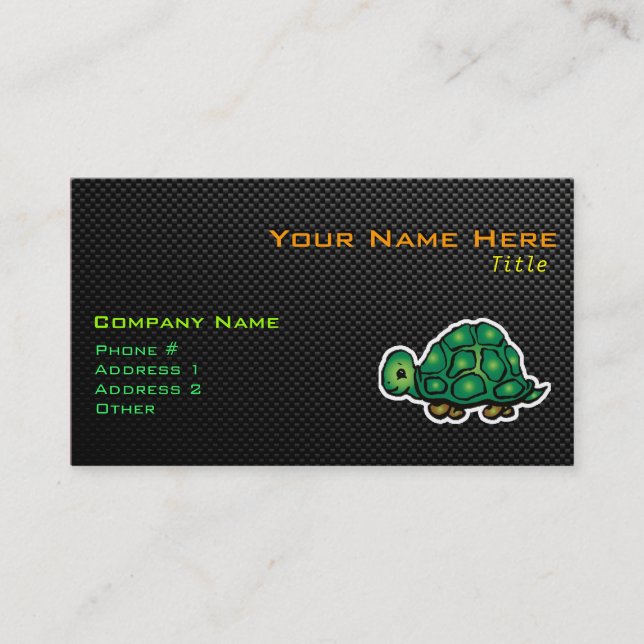 Carte De Visite Tortue lisse (Devant)