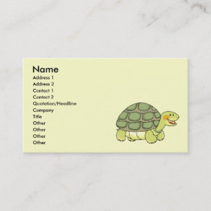 Carte De Visite Tortue mignonne