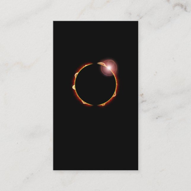 Carte De Visite Total Solaire Eclipse 8 avril 2024 (Devant)