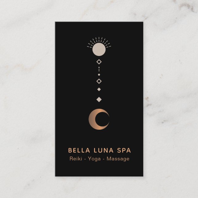 Carte De Visite *~* Totem de la lune de shaman cosmique (Devant)