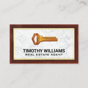 Carte De Visite Touches   Bordure du bois   Marbre