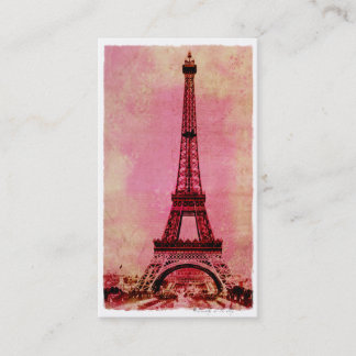 Carte De Visite Tour Eiffel au style vintage #3 de coucher du