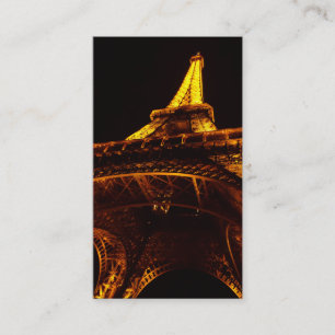 Carte De Visite tour eiffel la nuit