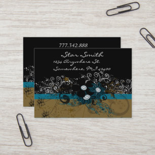 Carte de visite tourbillonnant