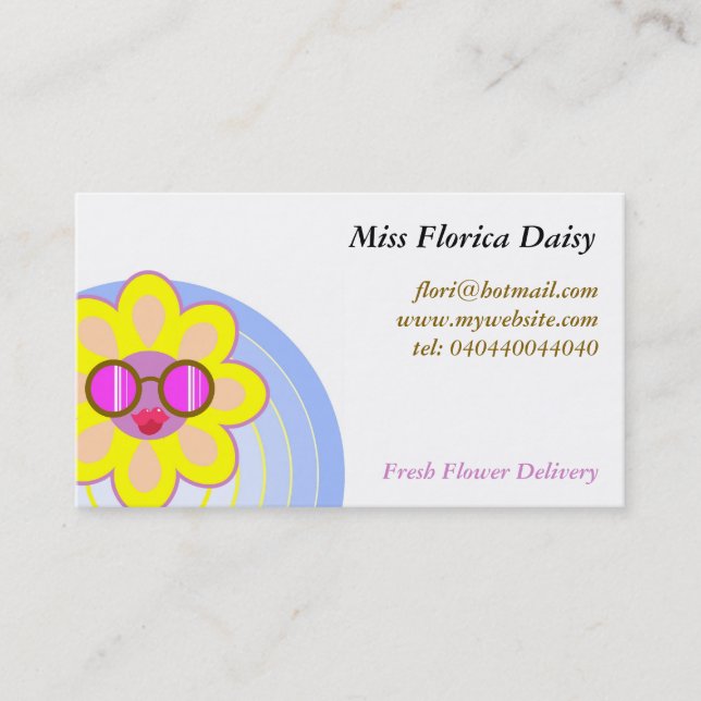 Carte De Visite Tournesol, Mlle Florica Daisy, (Devant)