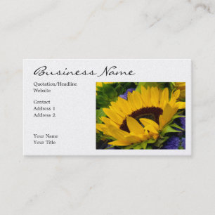 Carte De Visite Tournesol réservé