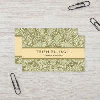 Tournesol William Morris Vintage Olive Damask