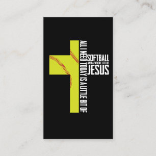 Carte De Visite Tout que j'ai besoin est cadeau du base-ball et de