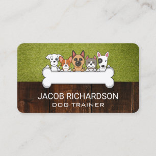 Carte De Visite Toutous et os de chien Soins aux animaux