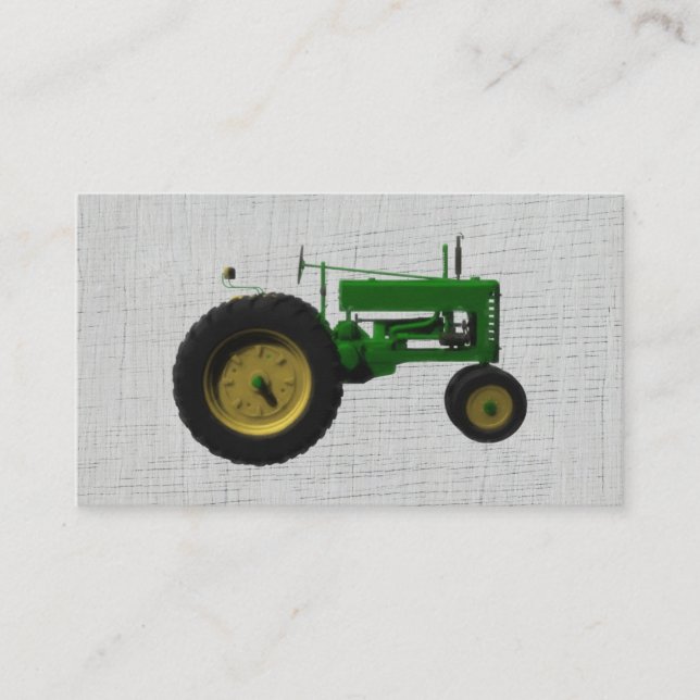 Carte De Visite Tracteur de basse-cour de ferme Rustique Campagne  (Devant)