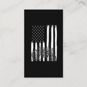 Carte De Visite Tracteur de ferme américain Patriotic USA