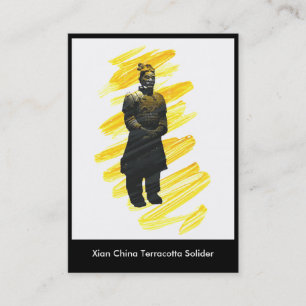 Carte De Visite Trading Museum Business Terracotta Warrior