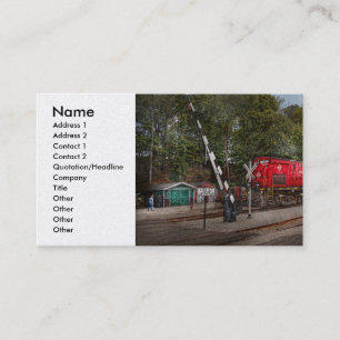 Carte De Visite Train - Diesel - Attention à la locomotive