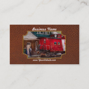 Carte De Visite Train - Fourgon de queue - Fin de ligne