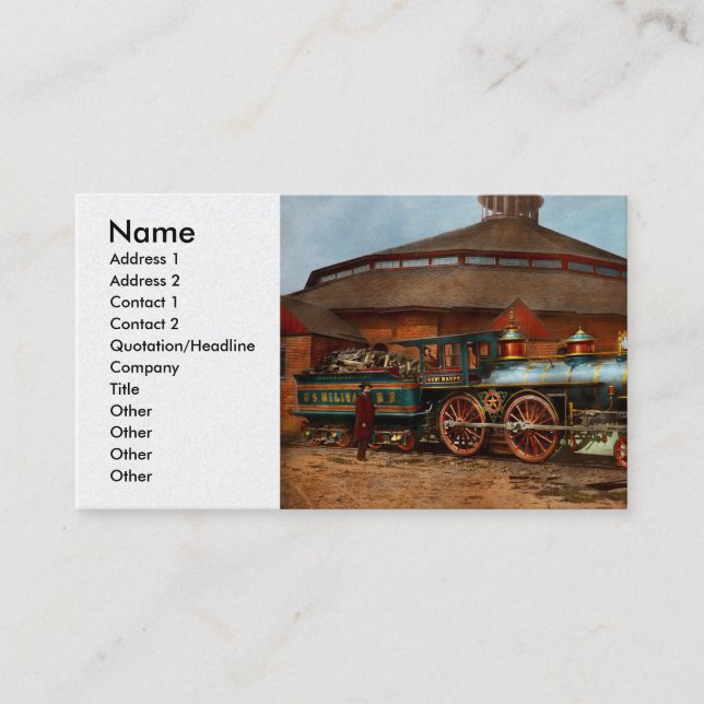 Carte De Visite Train - Guerre civile - Général Haupt 1863 (Devant)