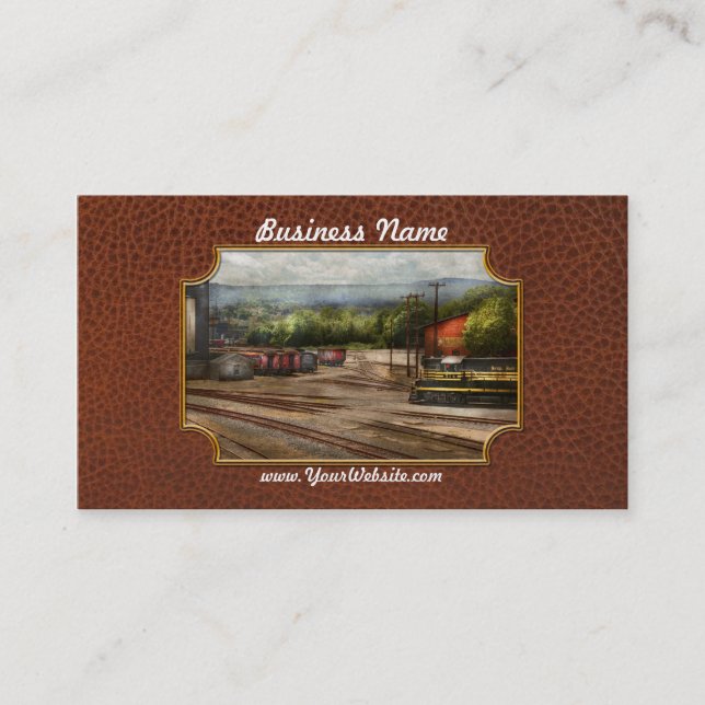 Carte De Visite Train - Le cimetière des trains (Devant)