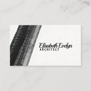 Carte De Visite Traînées monochromes sur blanc