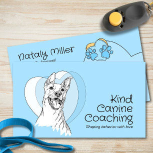 Carte De Visite Trainer de chien mignon Whimsical