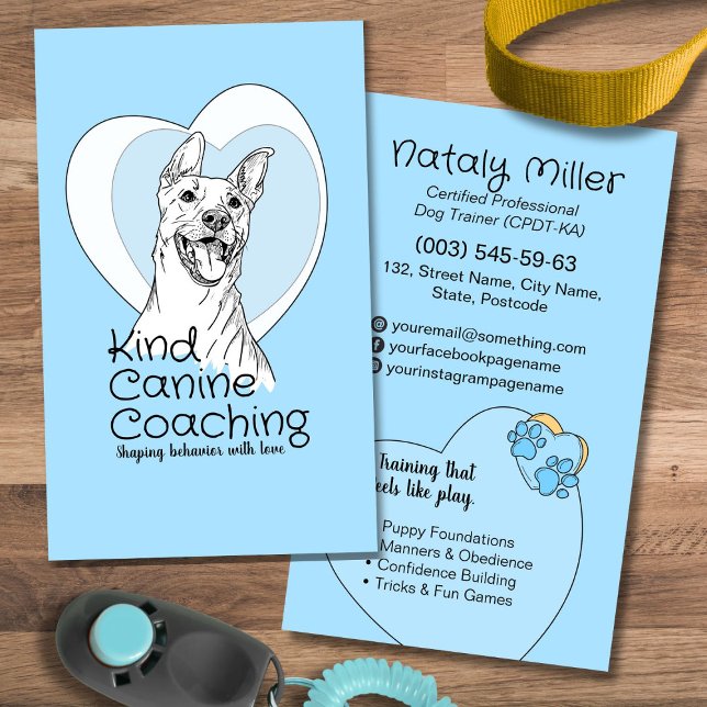 Carte De Visite Trainer de chien mignon Whimsical (Créateur téléchargé)