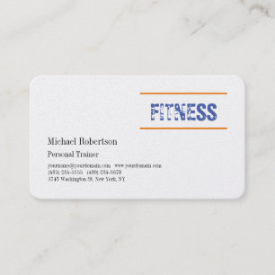 Carte De Visite Trainer professionnel Premium Pearl Fitness Sport