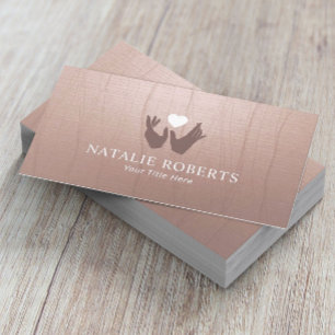 Carte De Visite Traitement des mains et du coeur Traitement de mas