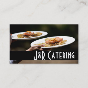 Carte De Visite Traiteur Chef Organisateur de Mariage Nourriture R