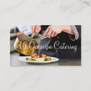Carte De Visite Traiteur Chef Organisateur de Mariage Nourriture R
